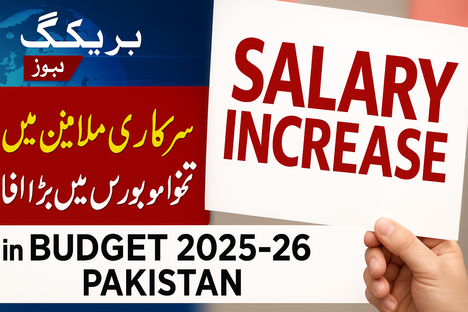 Salary increase in Budget 2025-26 Pakistan