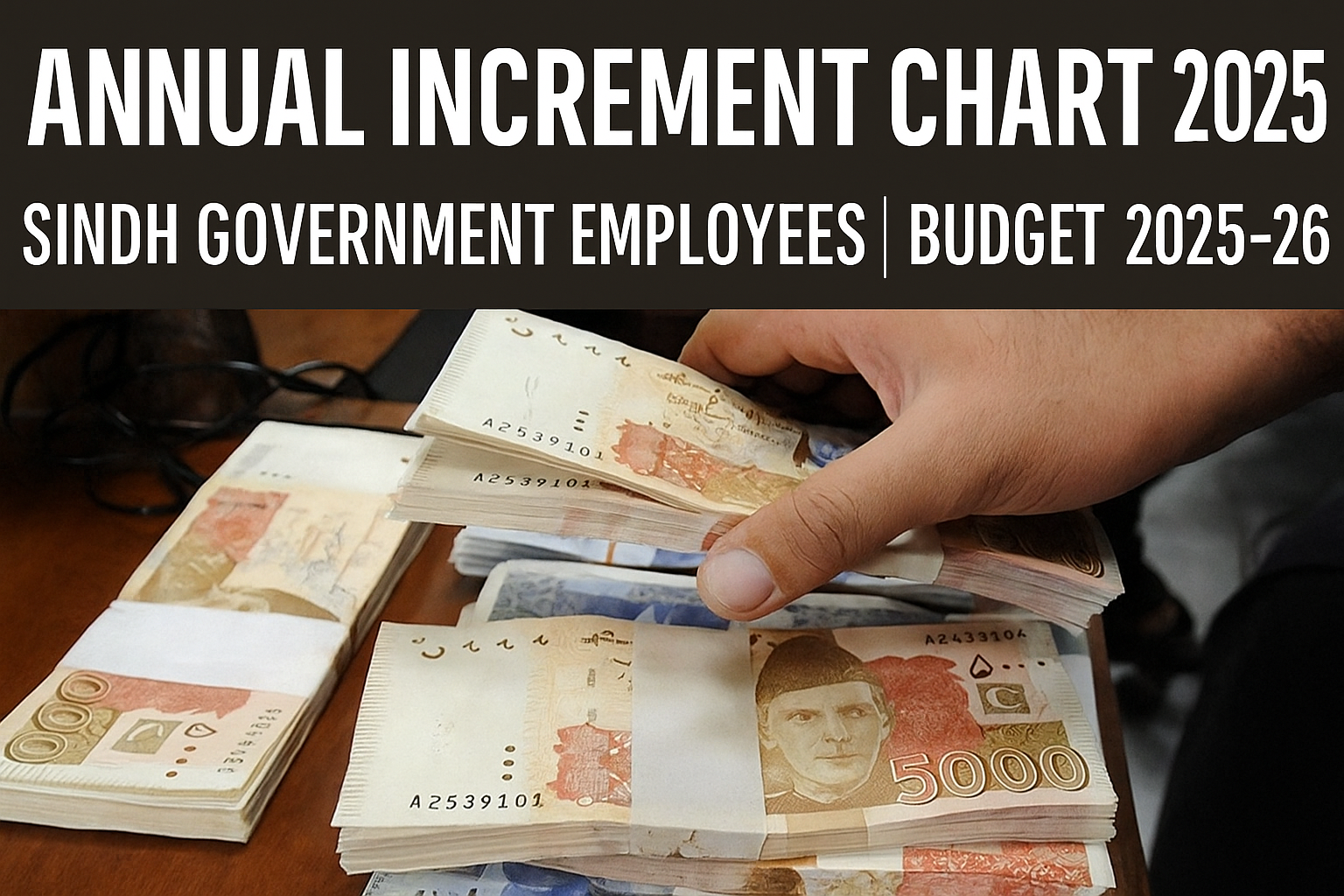 Annual increment Chart 2025 Sindh Government Employees