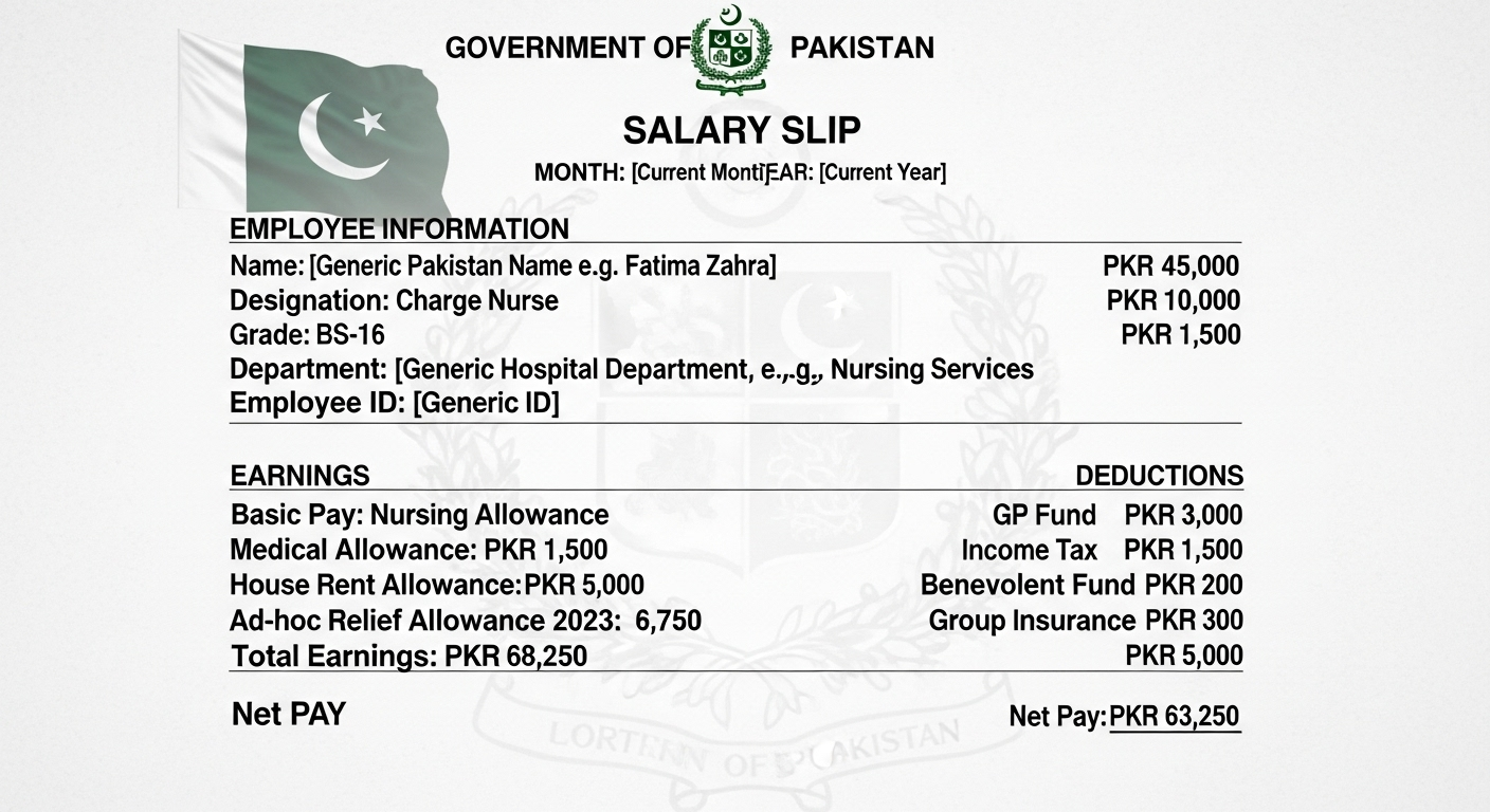 Charge Nurse (BS-16) Salary in Pakistan